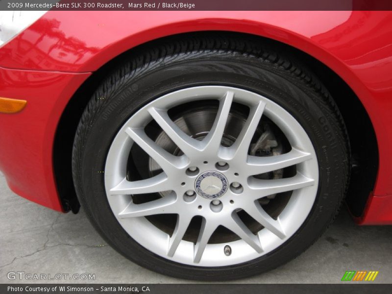 Mars Red / Black/Beige 2009 Mercedes-Benz SLK 300 Roadster