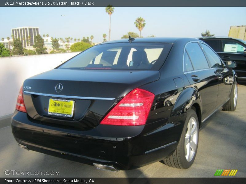Black / Black 2013 Mercedes-Benz S 550 Sedan