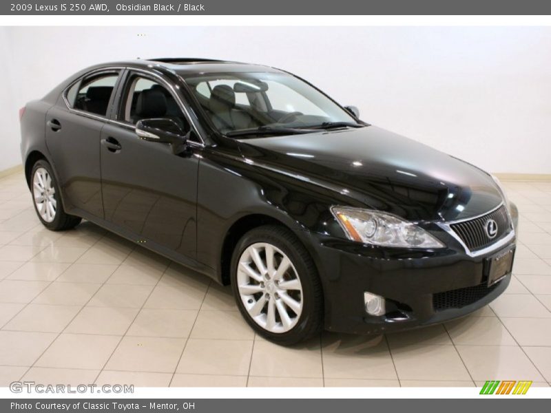 Obsidian Black / Black 2009 Lexus IS 250 AWD