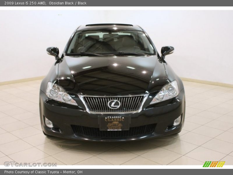 Obsidian Black / Black 2009 Lexus IS 250 AWD