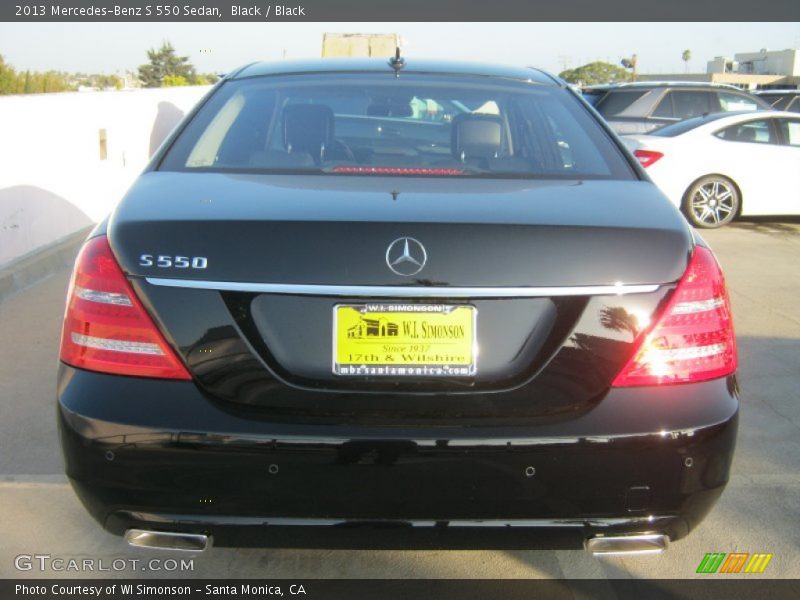 Black / Black 2013 Mercedes-Benz S 550 Sedan