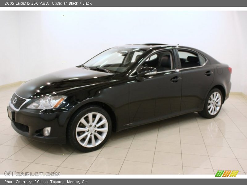 Obsidian Black / Black 2009 Lexus IS 250 AWD