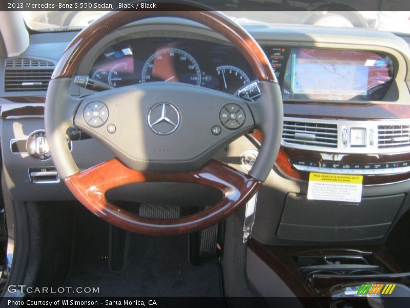 Black / Black 2013 Mercedes-Benz S 550 Sedan
