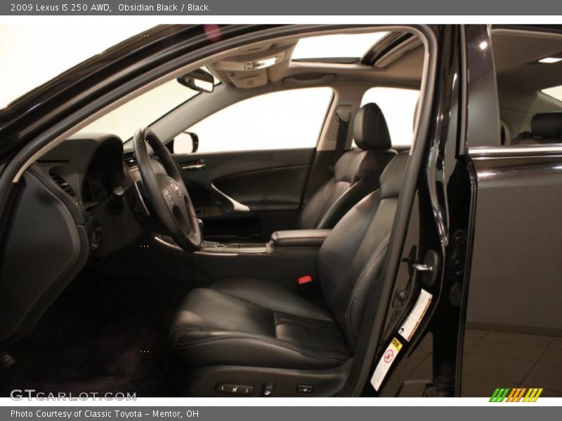 Obsidian Black / Black 2009 Lexus IS 250 AWD