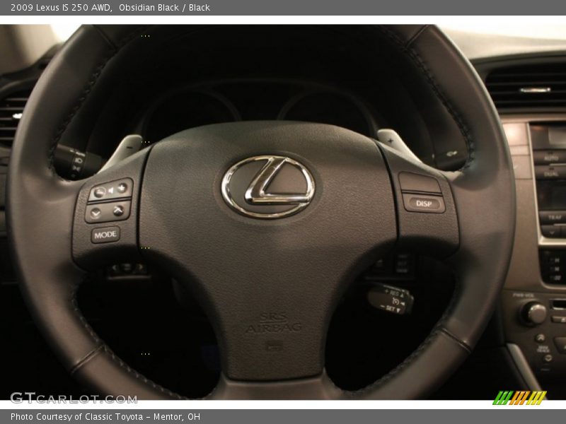 Obsidian Black / Black 2009 Lexus IS 250 AWD
