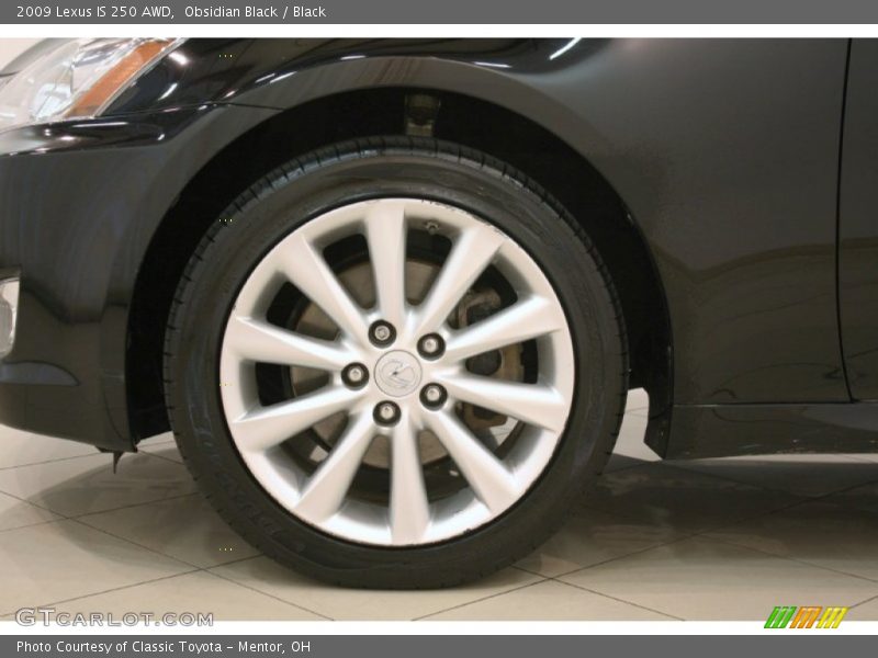 Obsidian Black / Black 2009 Lexus IS 250 AWD