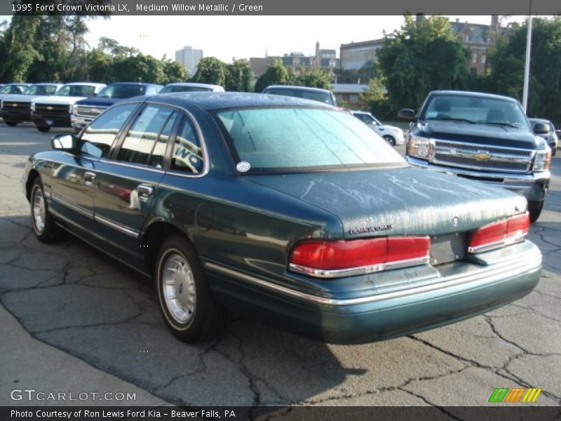 Medium Willow Metallic / Green 1995 Ford Crown Victoria LX