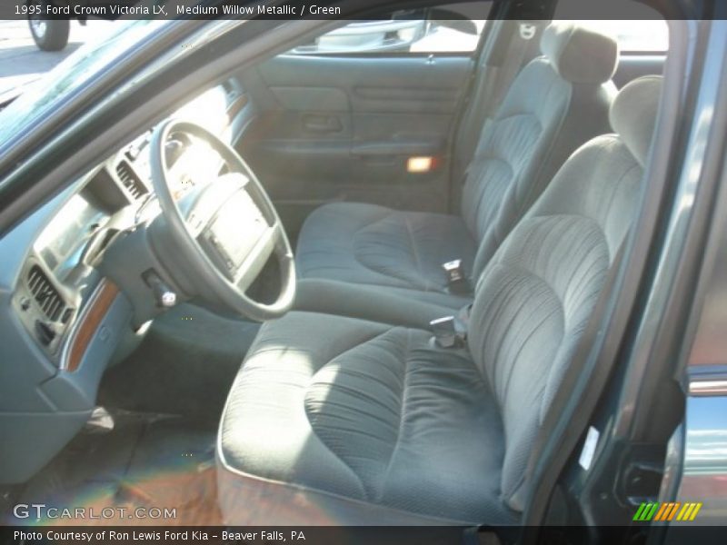 Medium Willow Metallic / Green 1995 Ford Crown Victoria LX