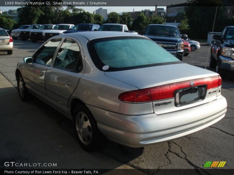 Silver Frost Metallic / Greystone 1999 Mercury Mystique GS