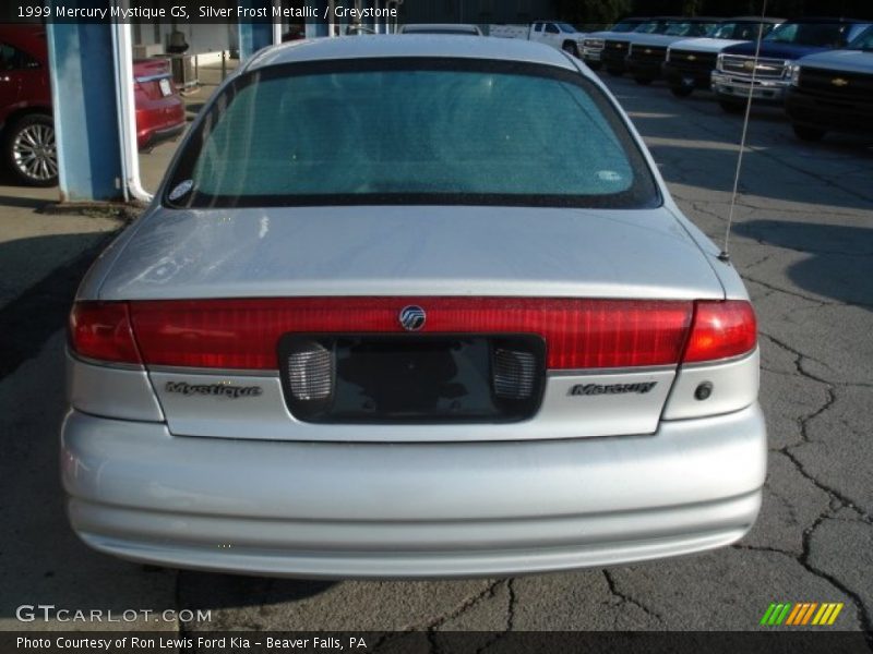 Silver Frost Metallic / Greystone 1999 Mercury Mystique GS