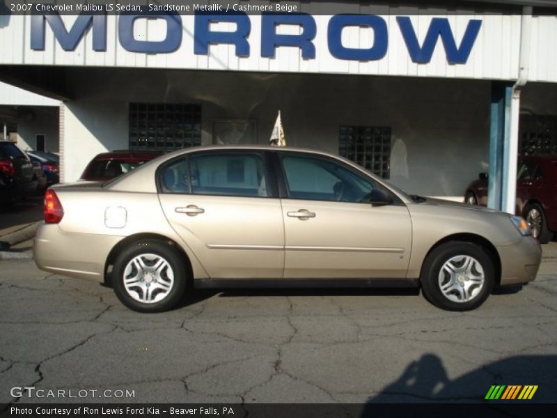 Sandstone Metallic / Cashmere Beige 2007 Chevrolet Malibu LS Sedan