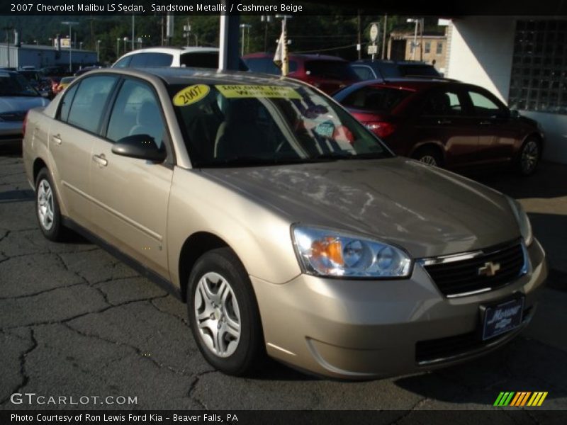Sandstone Metallic / Cashmere Beige 2007 Chevrolet Malibu LS Sedan