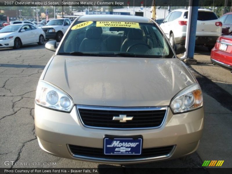 Sandstone Metallic / Cashmere Beige 2007 Chevrolet Malibu LS Sedan