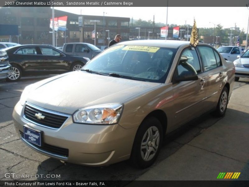 Sandstone Metallic / Cashmere Beige 2007 Chevrolet Malibu LS Sedan
