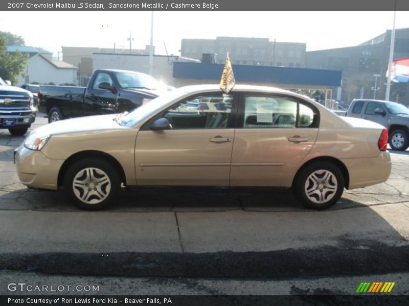 Sandstone Metallic / Cashmere Beige 2007 Chevrolet Malibu LS Sedan