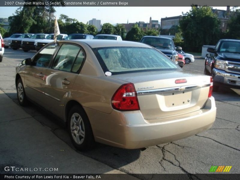Sandstone Metallic / Cashmere Beige 2007 Chevrolet Malibu LS Sedan