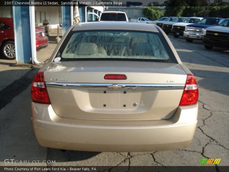 Sandstone Metallic / Cashmere Beige 2007 Chevrolet Malibu LS Sedan