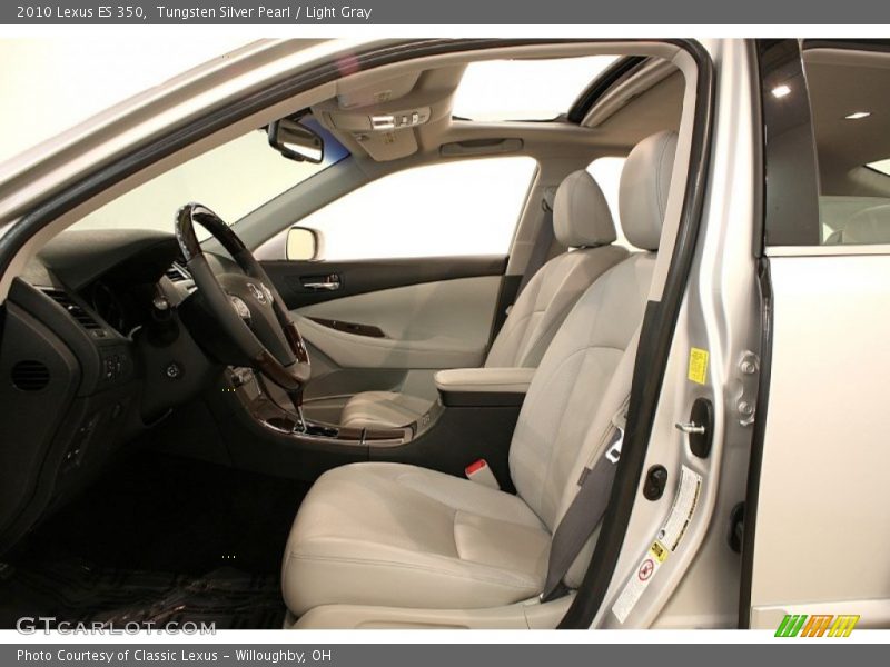 Tungsten Silver Pearl / Light Gray 2010 Lexus ES 350