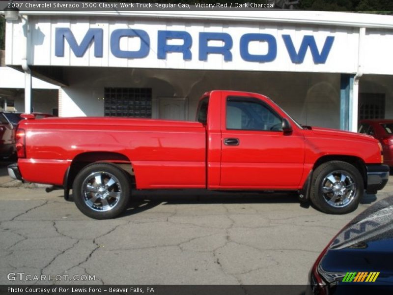 Victory Red / Dark Charcoal 2007 Chevrolet Silverado 1500 Classic Work Truck Regular Cab