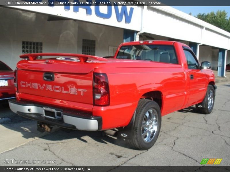 Victory Red / Dark Charcoal 2007 Chevrolet Silverado 1500 Classic Work Truck Regular Cab