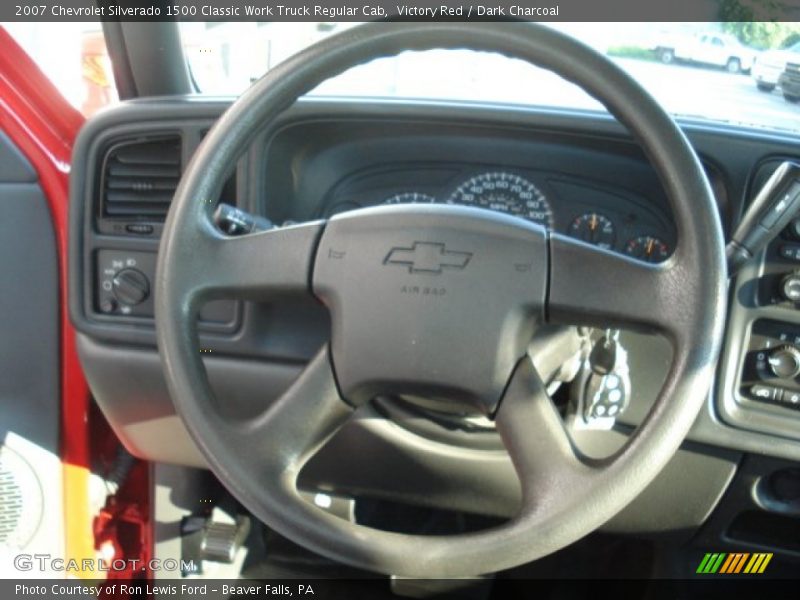 Victory Red / Dark Charcoal 2007 Chevrolet Silverado 1500 Classic Work Truck Regular Cab