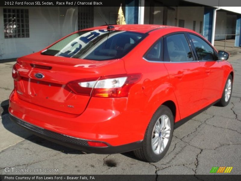 Race Red / Charcoal Black 2012 Ford Focus SEL Sedan