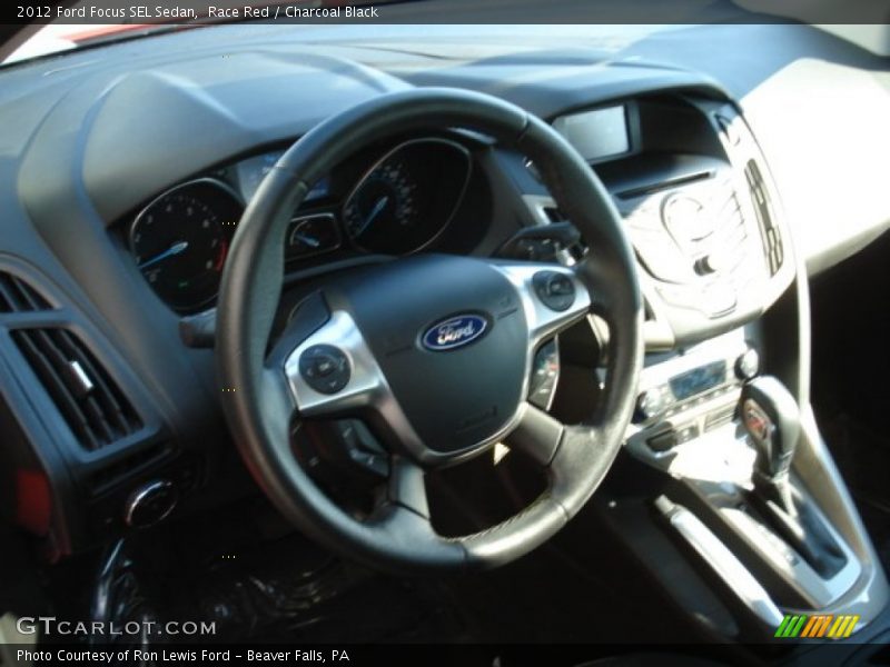 Race Red / Charcoal Black 2012 Ford Focus SEL Sedan