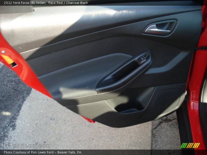 Race Red / Charcoal Black 2012 Ford Focus SEL Sedan