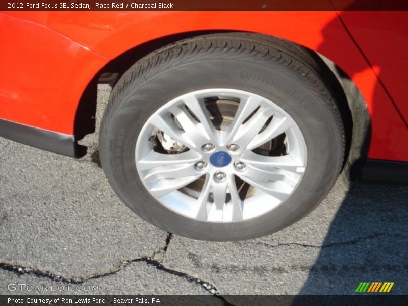 Race Red / Charcoal Black 2012 Ford Focus SEL Sedan