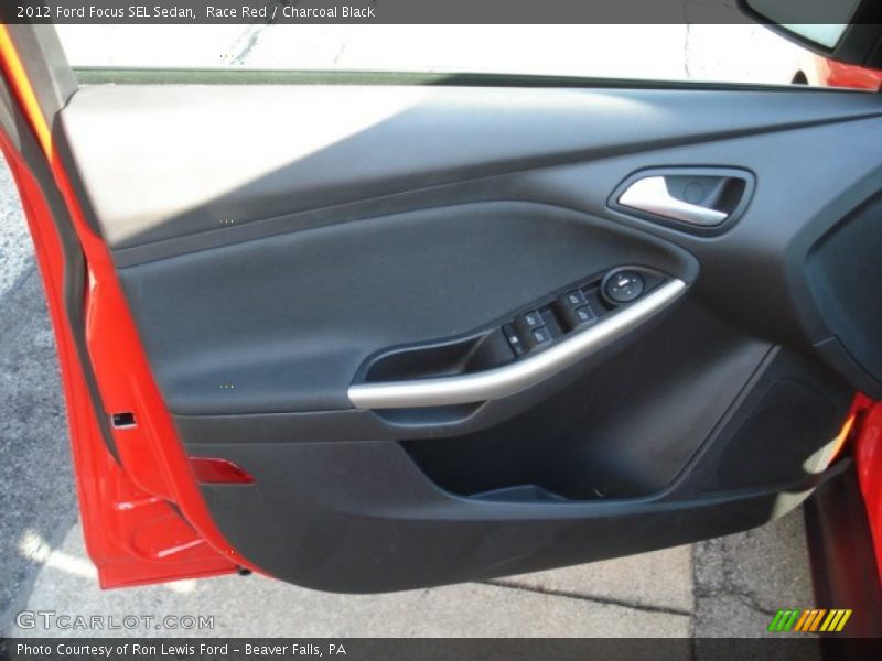 Race Red / Charcoal Black 2012 Ford Focus SEL Sedan
