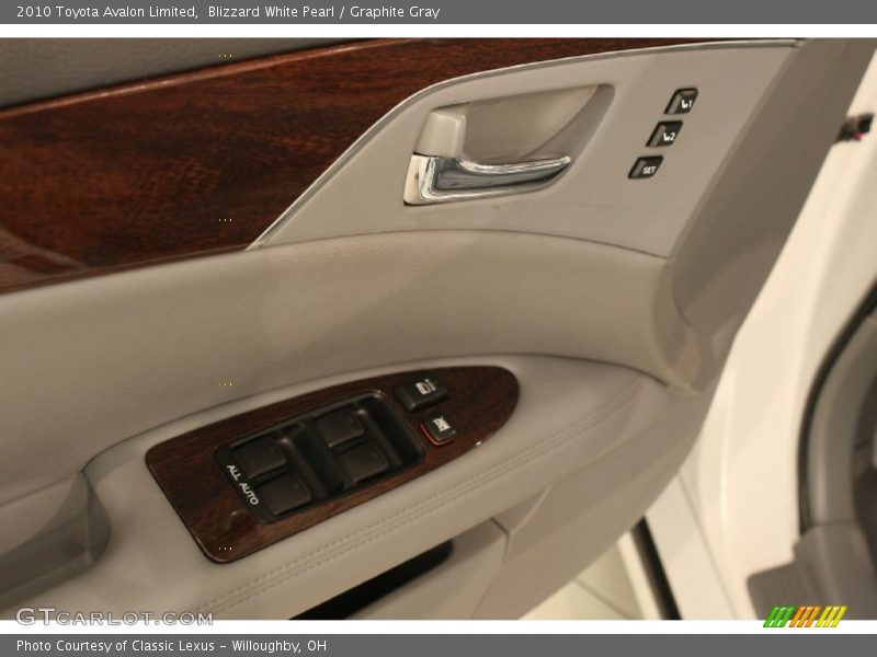 Blizzard White Pearl / Graphite Gray 2010 Toyota Avalon Limited
