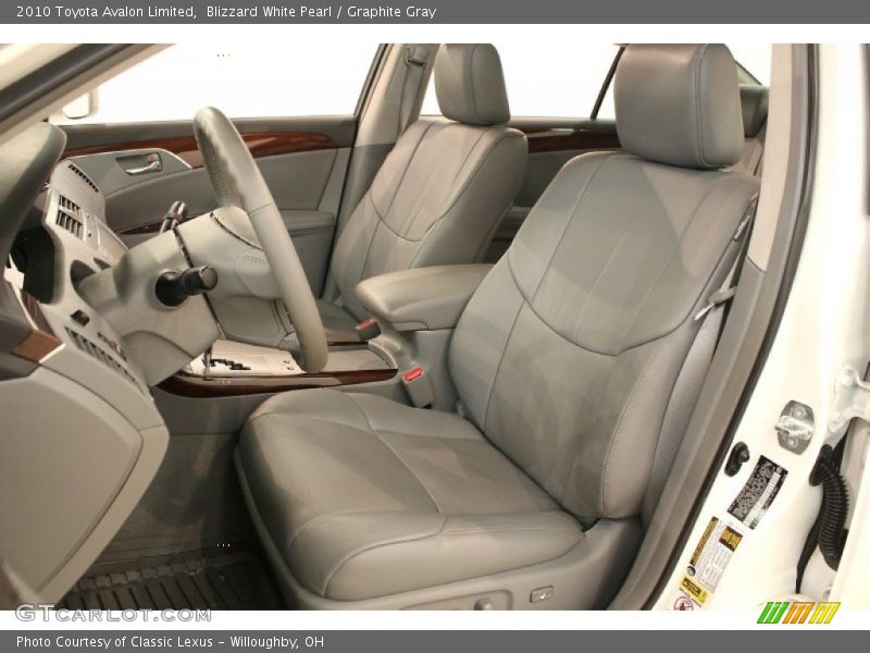 Blizzard White Pearl / Graphite Gray 2010 Toyota Avalon Limited