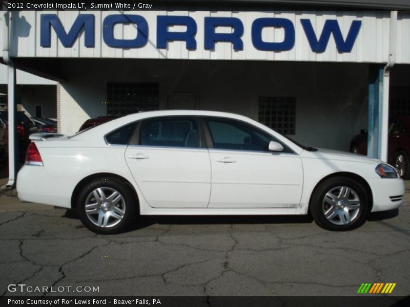 Summit White / Gray 2012 Chevrolet Impala LT