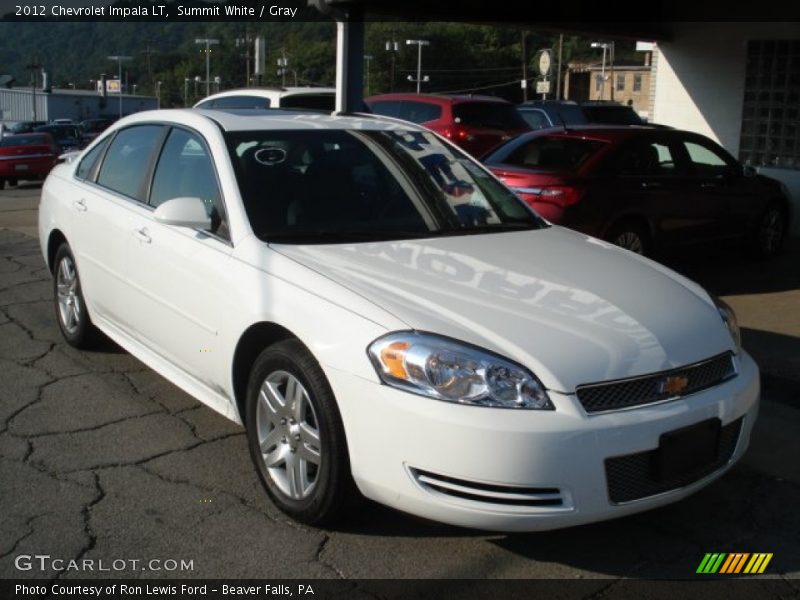 Summit White / Gray 2012 Chevrolet Impala LT