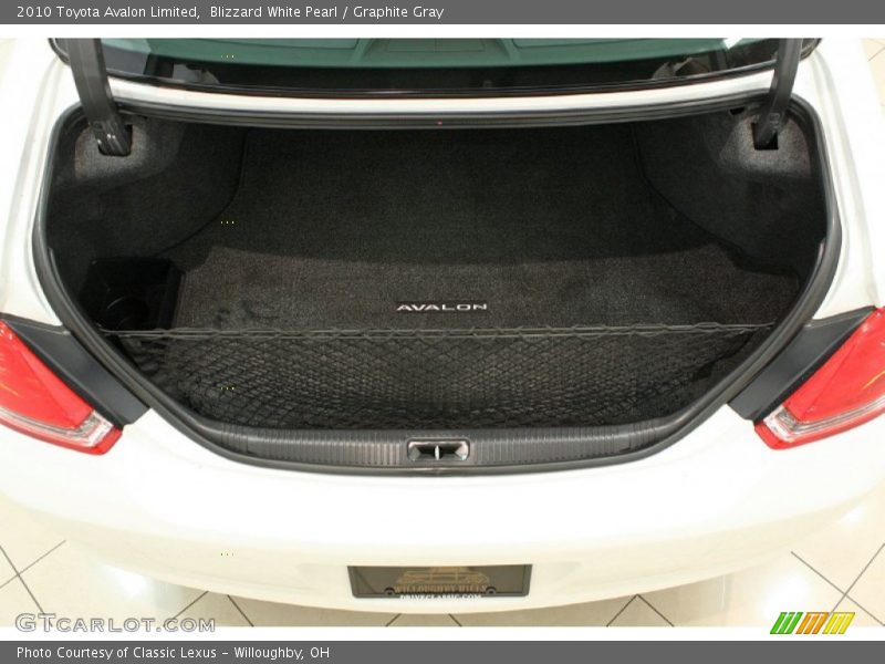 Blizzard White Pearl / Graphite Gray 2010 Toyota Avalon Limited