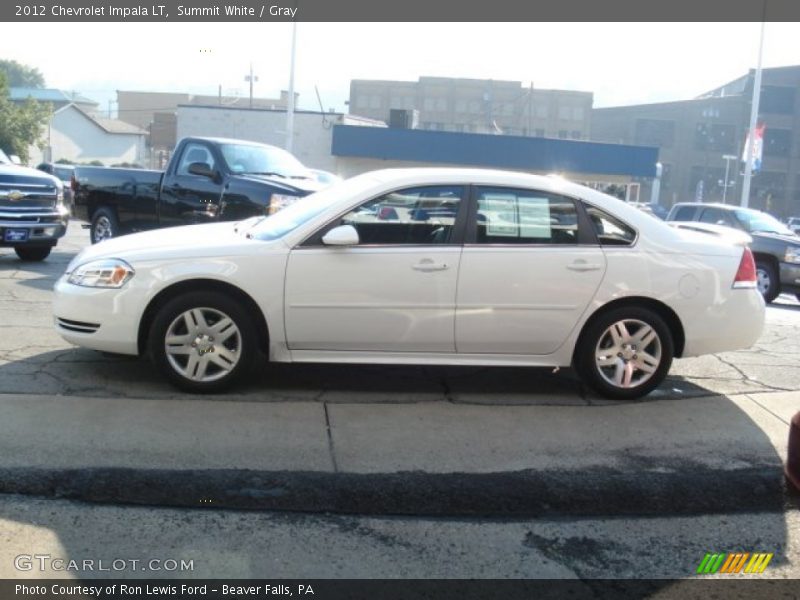 Summit White / Gray 2012 Chevrolet Impala LT