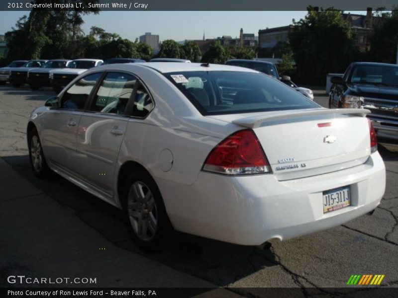 Summit White / Gray 2012 Chevrolet Impala LT