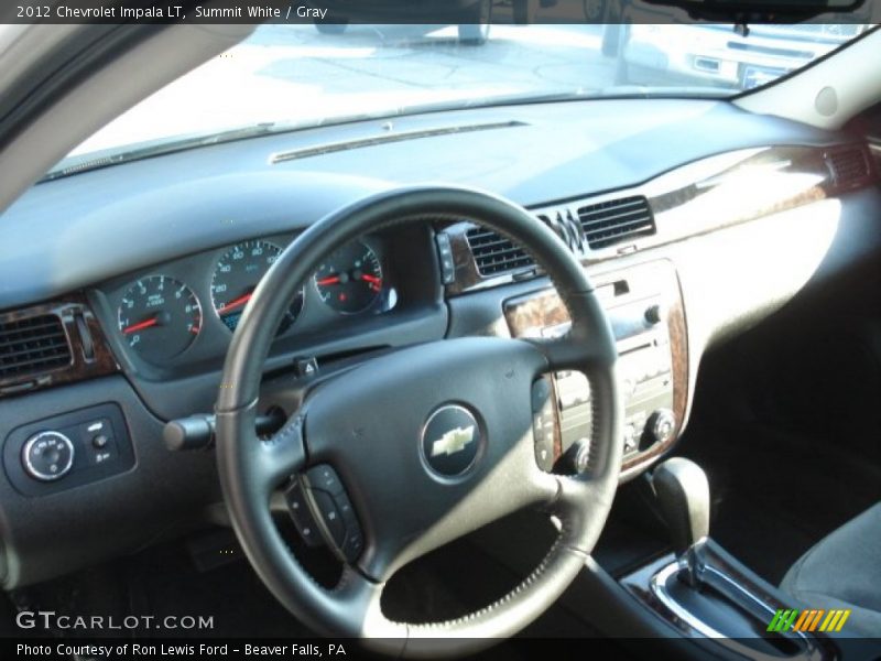 Summit White / Gray 2012 Chevrolet Impala LT
