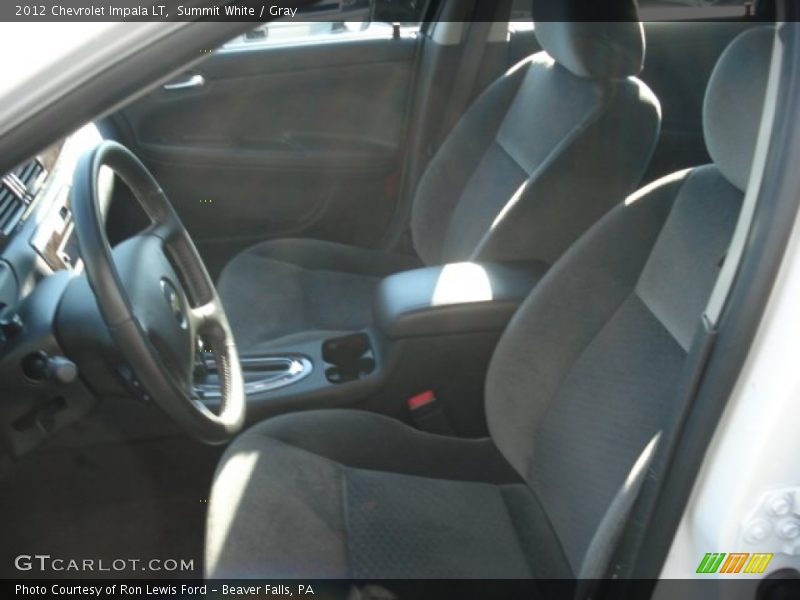 Summit White / Gray 2012 Chevrolet Impala LT
