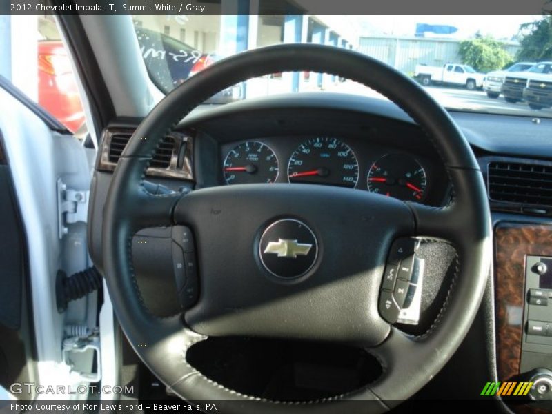 Summit White / Gray 2012 Chevrolet Impala LT
