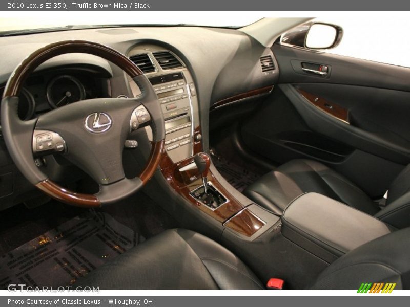 Truffle Brown Mica / Black 2010 Lexus ES 350