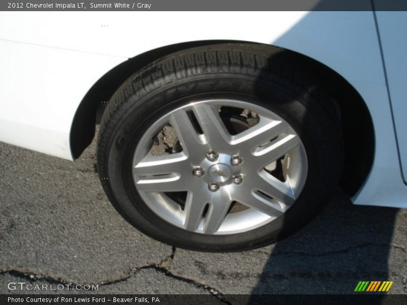 Summit White / Gray 2012 Chevrolet Impala LT
