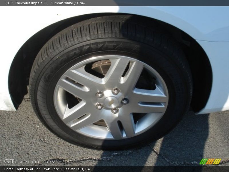 Summit White / Gray 2012 Chevrolet Impala LT