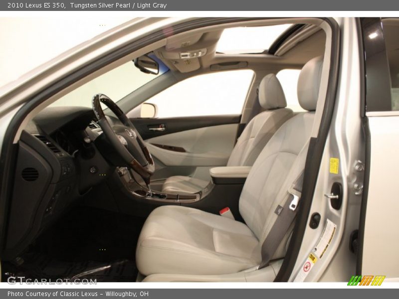 Tungsten Silver Pearl / Light Gray 2010 Lexus ES 350