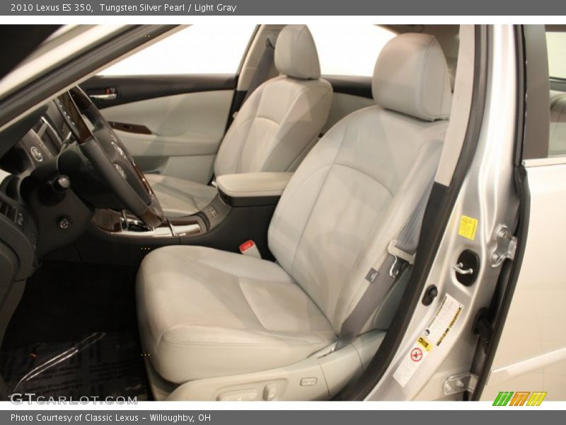 Tungsten Silver Pearl / Light Gray 2010 Lexus ES 350
