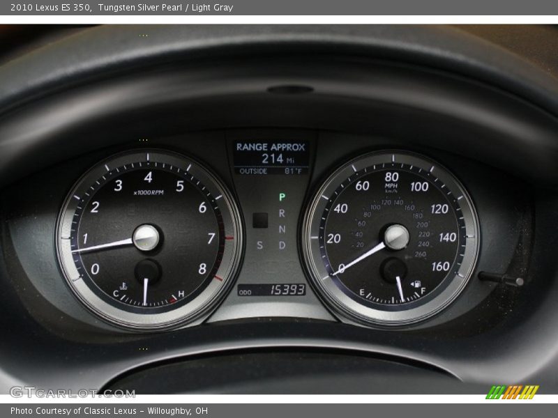 Tungsten Silver Pearl / Light Gray 2010 Lexus ES 350