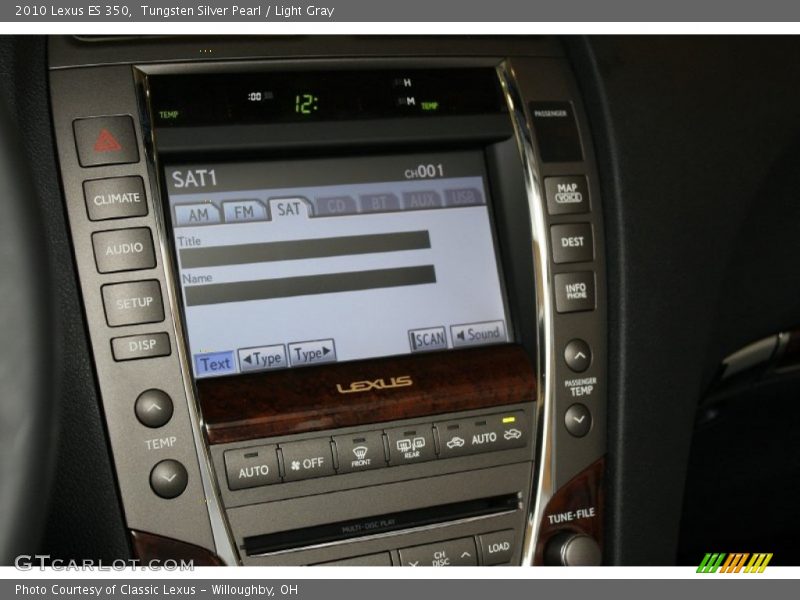Tungsten Silver Pearl / Light Gray 2010 Lexus ES 350