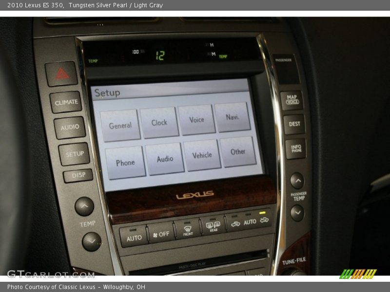 Tungsten Silver Pearl / Light Gray 2010 Lexus ES 350