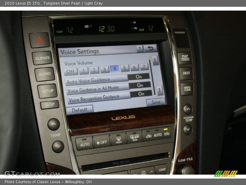 Tungsten Silver Pearl / Light Gray 2010 Lexus ES 350