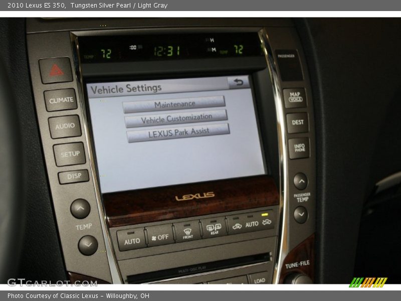 Tungsten Silver Pearl / Light Gray 2010 Lexus ES 350